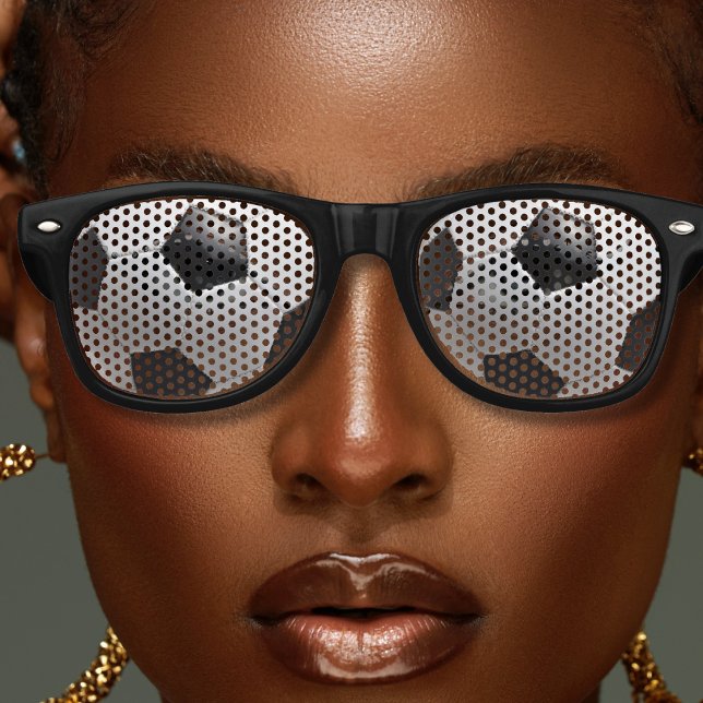 Lunettes De Fête Retro Équipe De Football Sports Joueur Ball (football / soccer ball retro sunglasses)