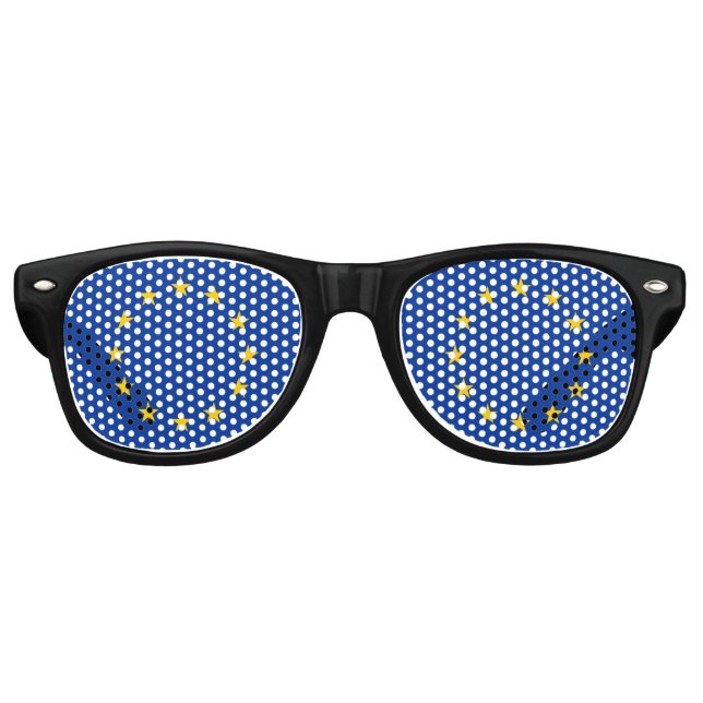 Lunettes De Fête Retro European Union EU Flag (Devant)