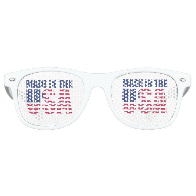 Lunettes De Fête Retro Fabriqué aux Etats-Unis (Devant)