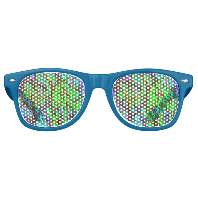 Lunettes De Fête Retro Falln Peacock Ammolite (Devant)