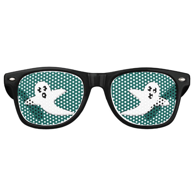 Lunettes De Fête Retro Fantôme mignon (Devant)