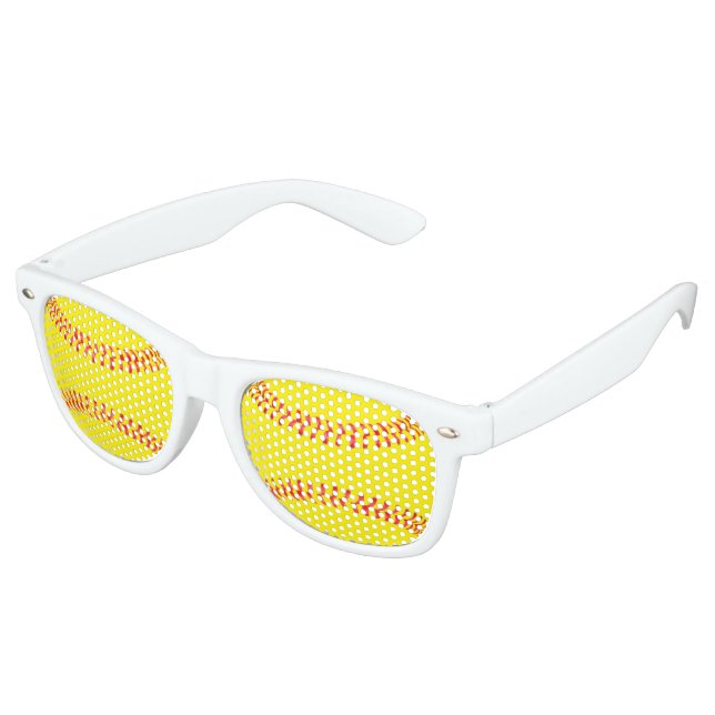 Lunettes De Fête Retro Fastpitpitch Softball Player ou Team Party Fun Spo (Angulaire)