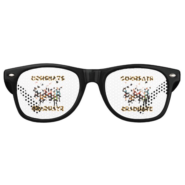 Lunettes De Fête Retro Félicitations Fête de Diplômé (Devant)