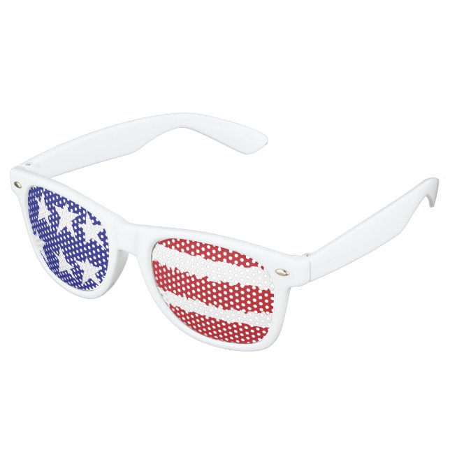 Lunettes De Fête Retro Fierté patriotique (Angulaire)