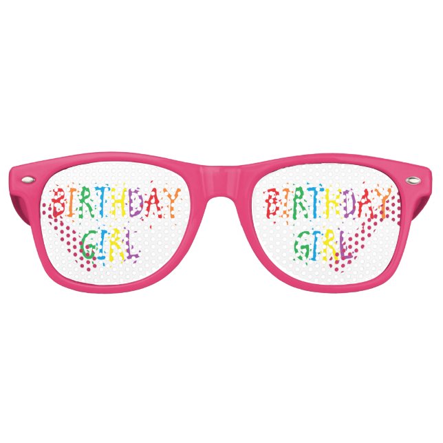 Lunettes De Fête Retro Fille d'anniversaire Shades (Devant)