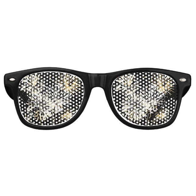 Lunettes De Fête Retro Fireworks New Year's Eve Day Celebration (Devant)