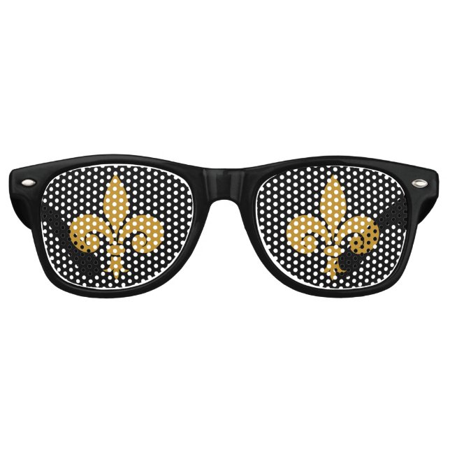 Lunettes De Fête Retro Fleur de Lis (Devant)