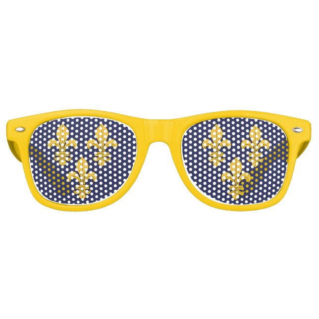 Lunettes De Fête Retro Fleur de lis (Devant)