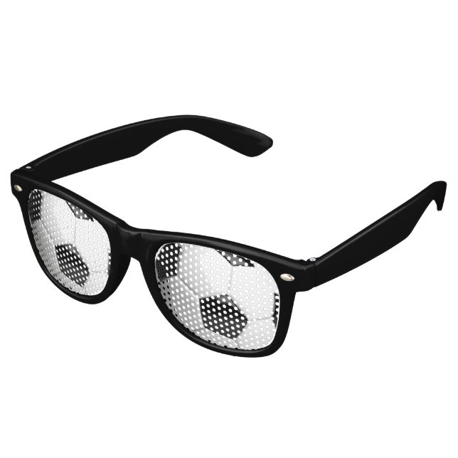 Lunettes De Fête Retro Football de balle de football (Angulaire)