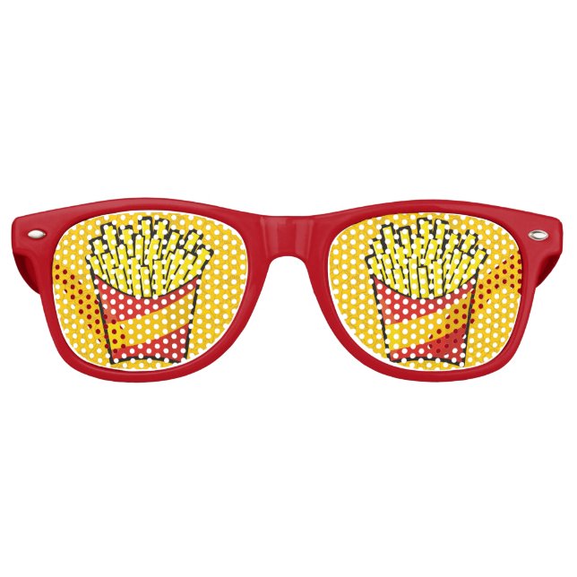 Lunettes De Fête Retro Fries françaises (Devant)