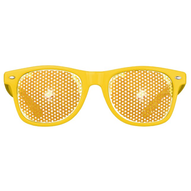 Lunettes De Fête Retro Fruit orange frais tranche (Devant)