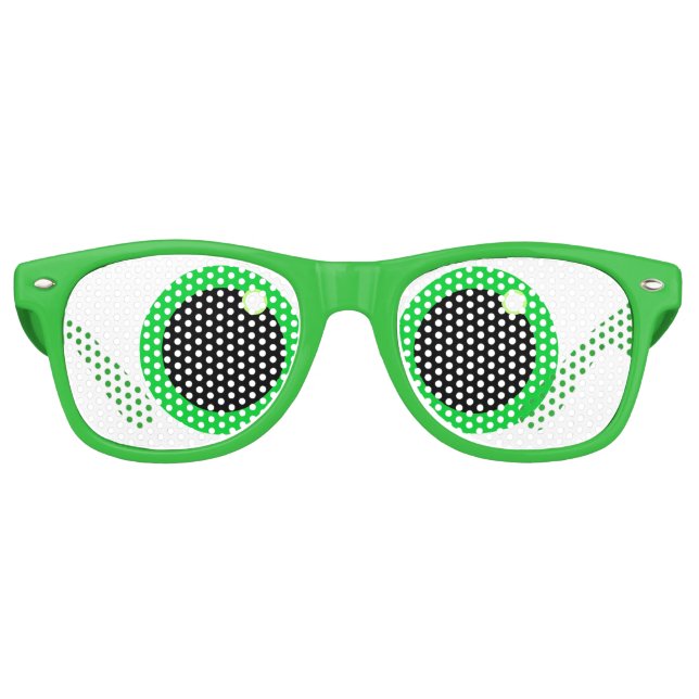 Lunettes De Fête Retro Funky Cross Eyed Frog Eyes (Devant)