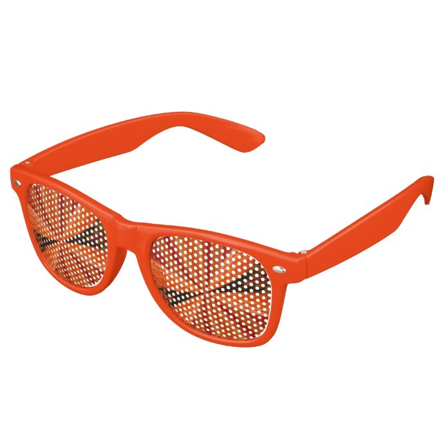 Lunettes De Fête Retro Funky Orange (Angulaire)