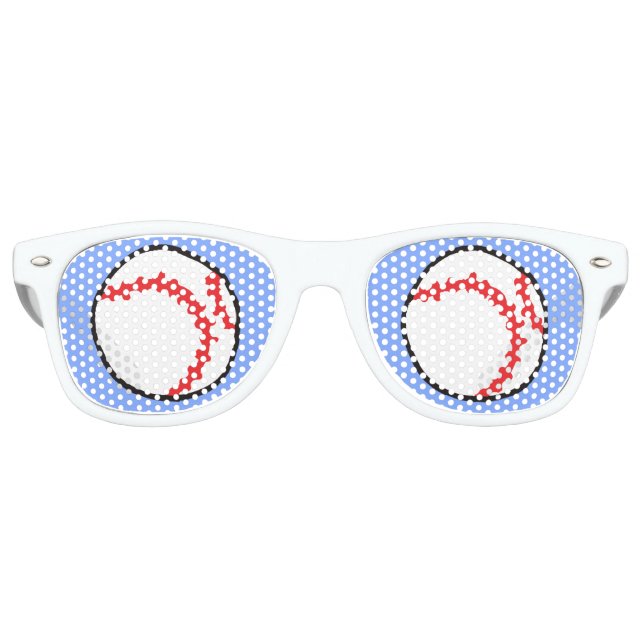 Lunettes De Fête Retro Funny Baseball Nouveauté Sports (Devant)