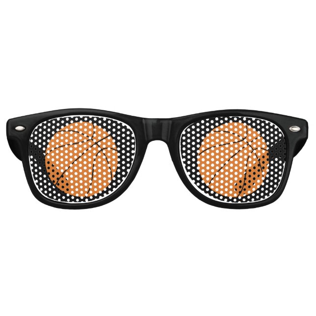 Lunettes De Fête Retro Funny Basketball Nouveauté Sports (Devant)