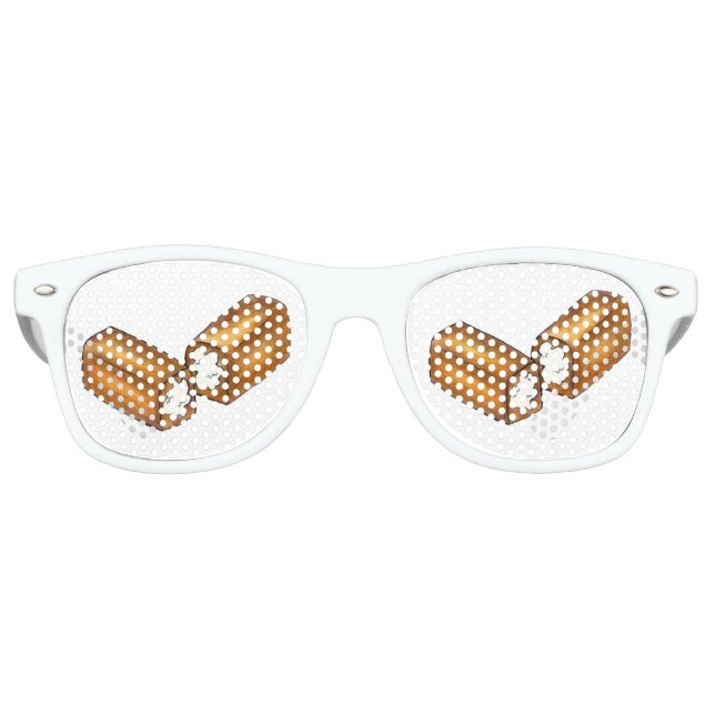 Lunettes De Fête Retro Gâteau au gateau à la crème Twinkie Fill Shades (Devant)