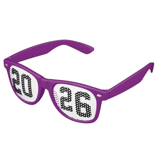Lunettes De Fête Retro Graduation Class of 2026 Graduates (Angulaire)