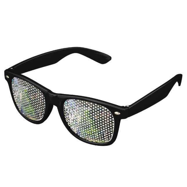 Lunettes De Fête Retro Graffiti vert de l'espace extra-atmosphérique (Angulaire)