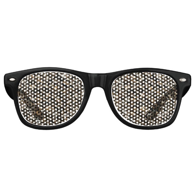 Lunettes De Fête Retro Grains de café (Devant)