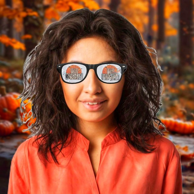Lunettes De Fête Retro Halloween Moon-PG (Wear your Hallowwen Moon-PG Sunglasses, thru sunny October days!)
