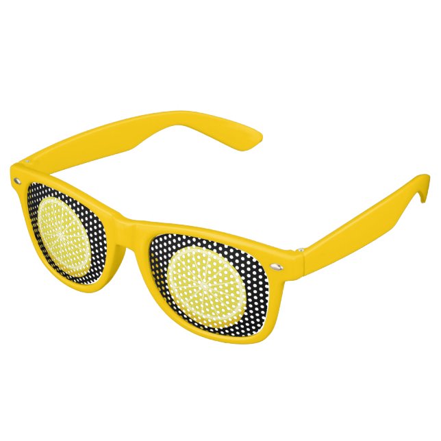 Lunettes De Fête Retro Halve Lemon (Angulaire)