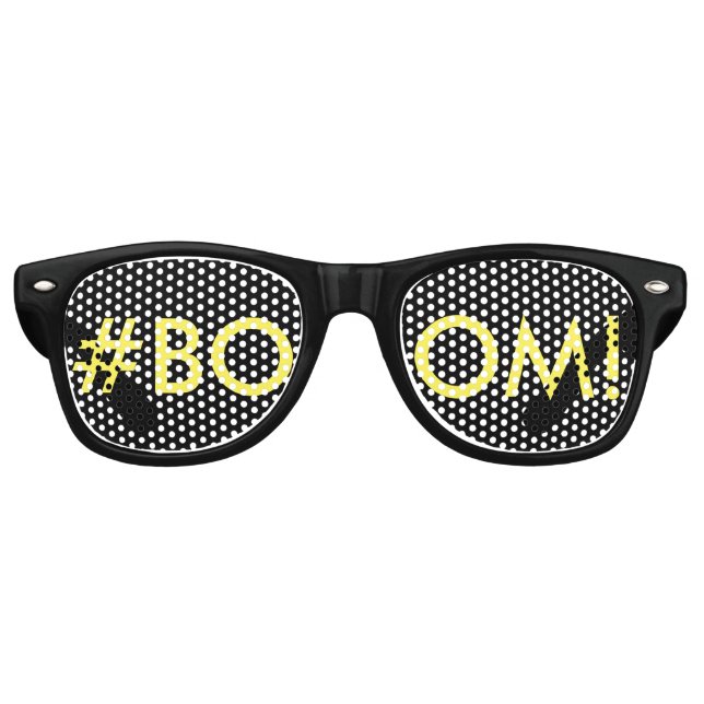 Lunettes De Fête Retro Hashtag BOOM ! (Devant)