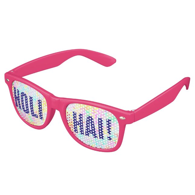 Lunettes De Fête Retro holiES - Splashes pastel motif transparent 1 (Angulaire)