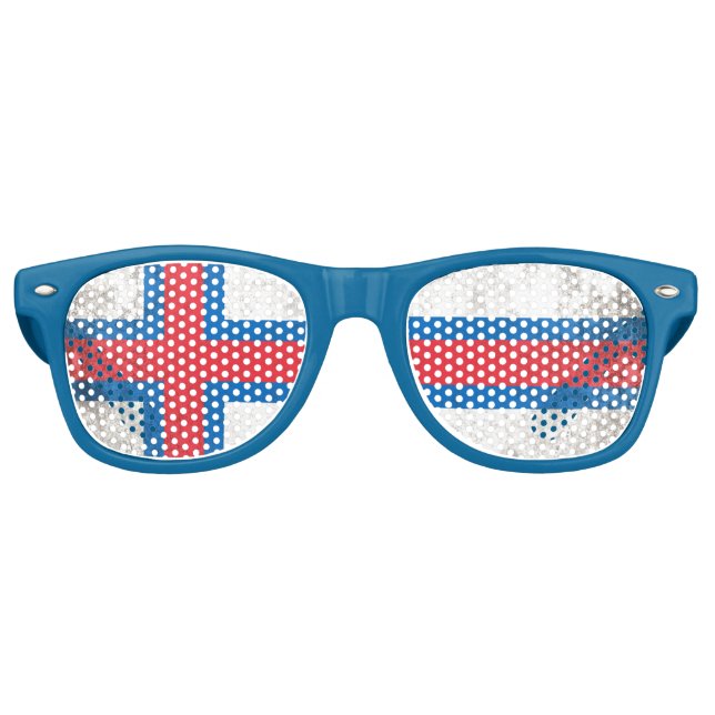 Lunettes De Fête Retro Îles Féroé (Devant)