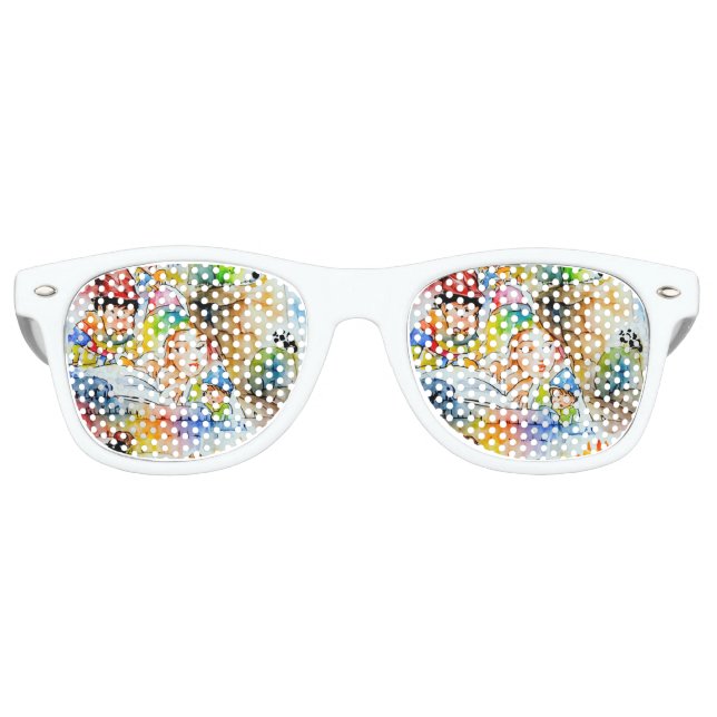 Lunettes De Fête Retro Illustration d'un conte de fées de Whimsical (Devant)