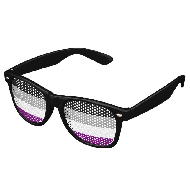 Lunettes De Fête Retro Indicateur de fierté sexuelle (Angulaire)