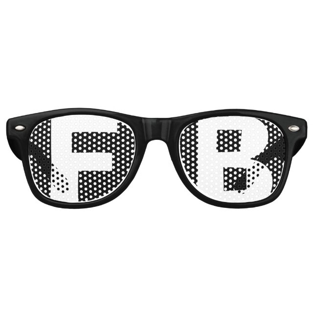 Lunettes De Fête Retro Initiales (Devant)