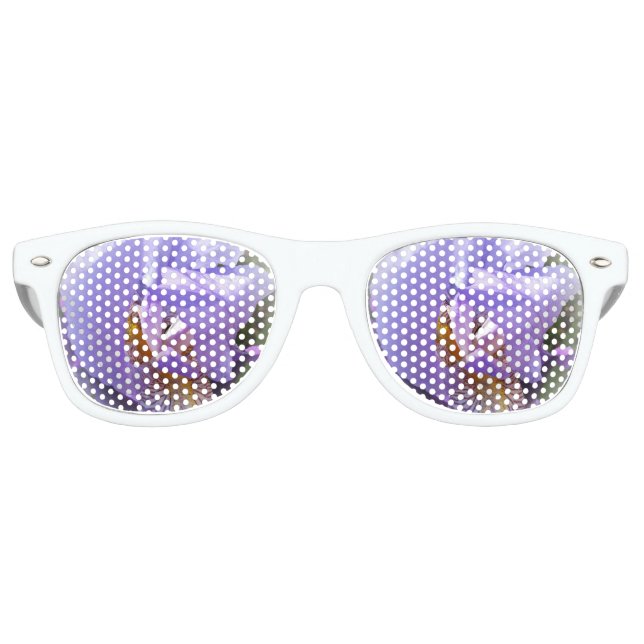 Lunettes De Fête Retro iris pourpre (Devant)