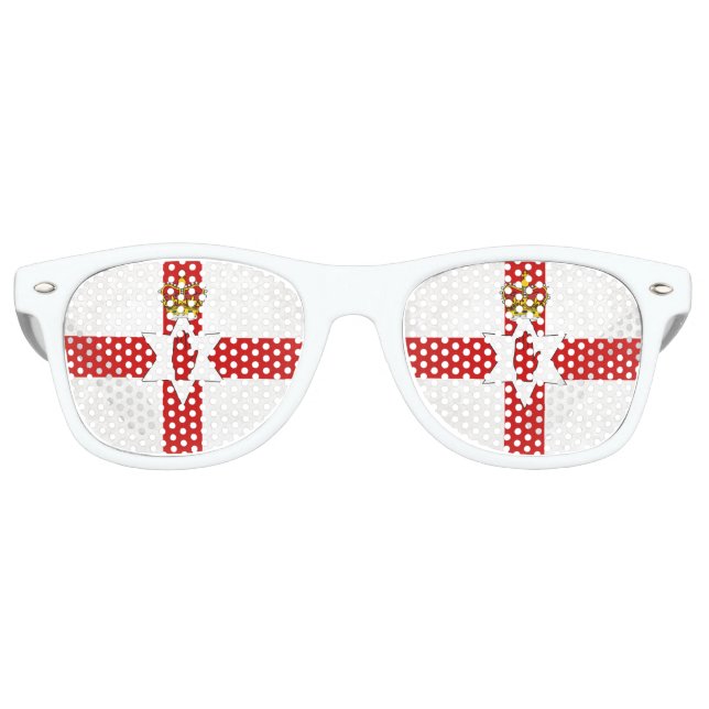 Lunettes De Fête Retro Irlande du Nord (Devant)