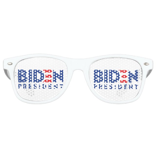Lunettes De Fête Retro Joe Biden 2020 Biden pour le président (Devant)