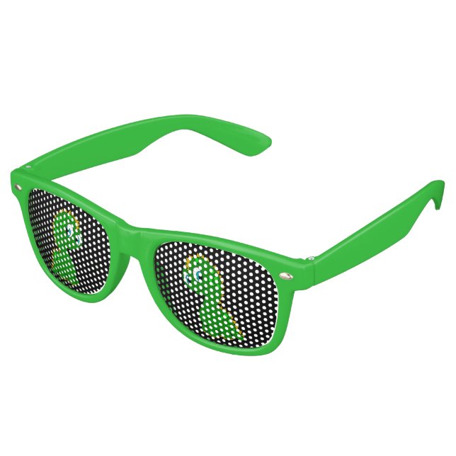 Lunettes De Fête Retro Joli Dinosaure (Angulaire)