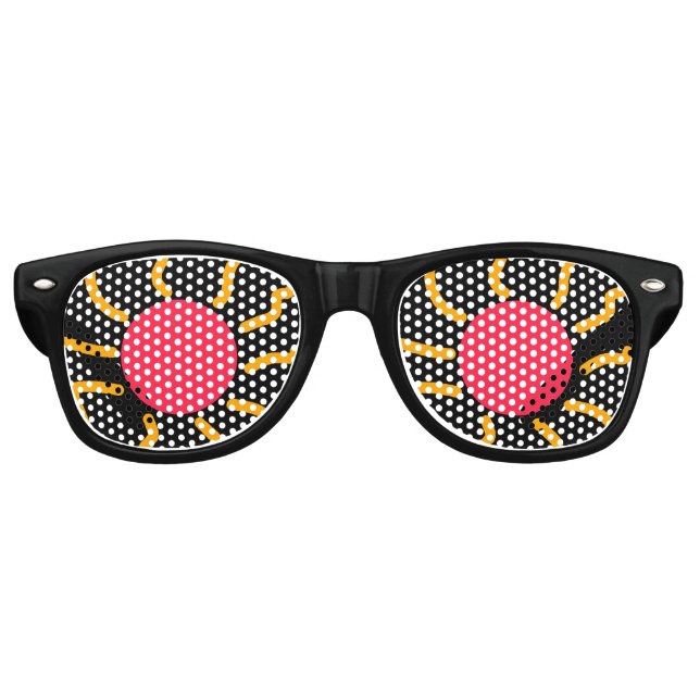 Lunettes De Fête Retro Joli soleil (Devant)