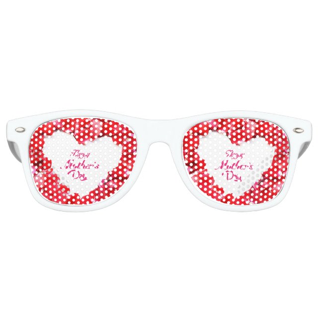 Lunettes De Fête Retro Joyeuse fête des Mères Shades de la fête des adult (Devant)