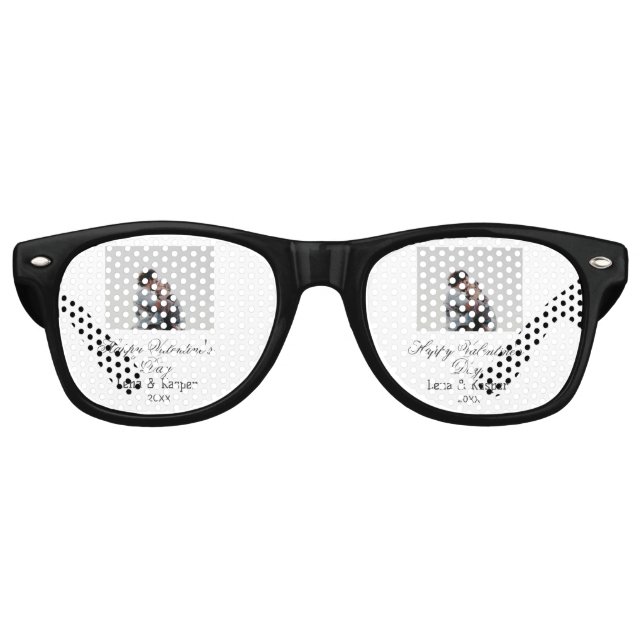 Lunettes De Fête Retro Joyeuse Saint-Valentin couple photo moderne simple (Devant)