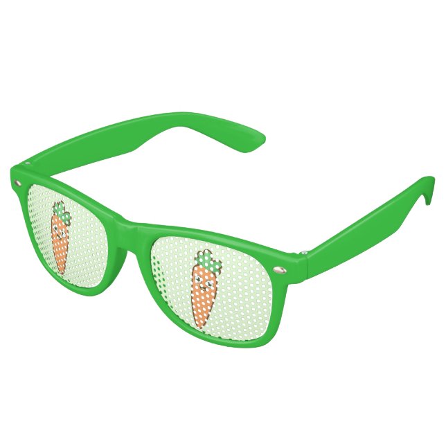 Lunettes De Fête Retro Kawaii Carrot (Angulaire)