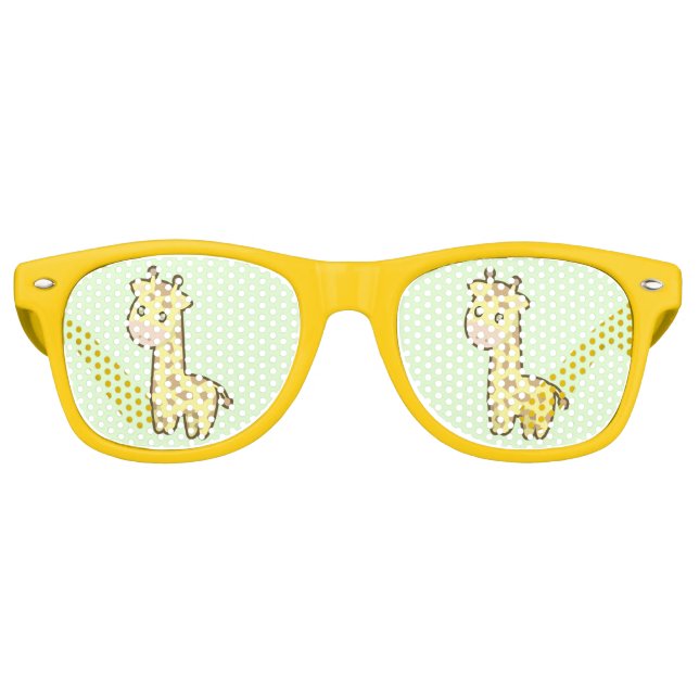 Lunettes De Fête Retro Kawaii Giraffe (Devant)