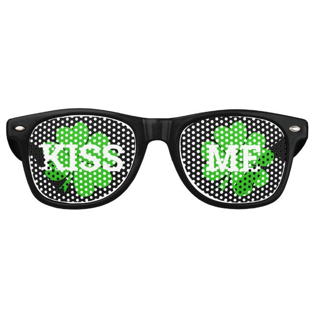 Lunettes De Fête Retro KISS ME Clover retro Shades / Fun Party Lunettes d (Devant)