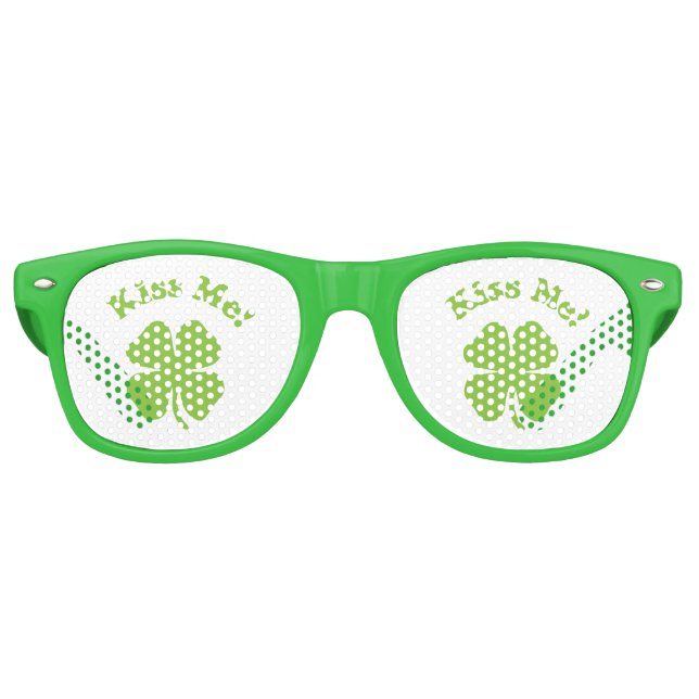 Lunettes De Fête Retro Kiss Me Green (Devant)