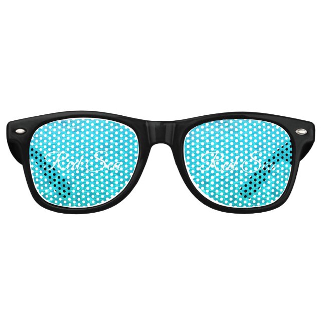 Lunettes De Fête Retro Lagon azur en mer Rouge (Devant)