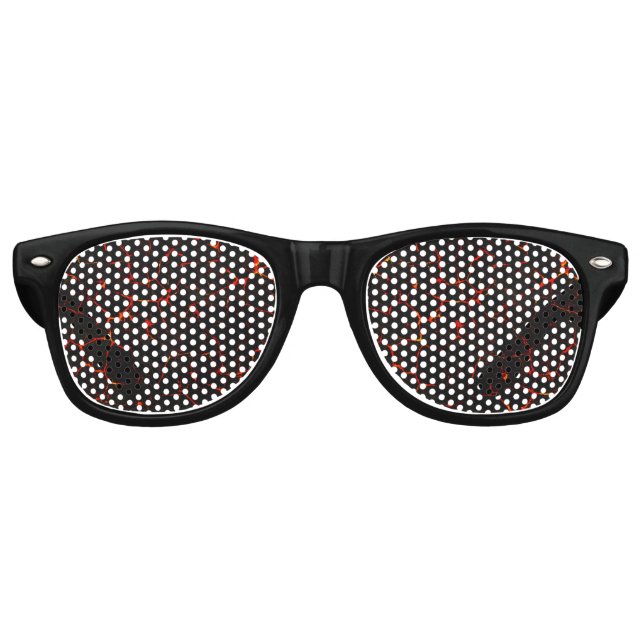 Lunettes De Fête Retro Lave chaude tombante (Devant)