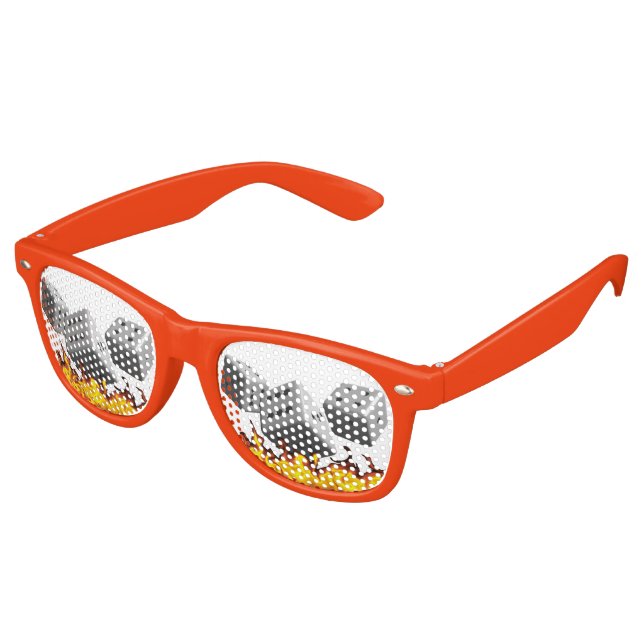 Lunettes De Fête Retro Le feu sur les dés (Angulaire)