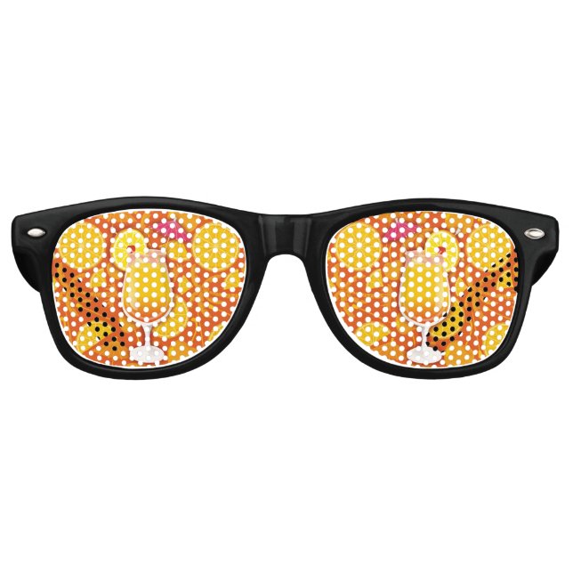 Lunettes De Fête Retro Le lever du soleil de Tequila (Devant)