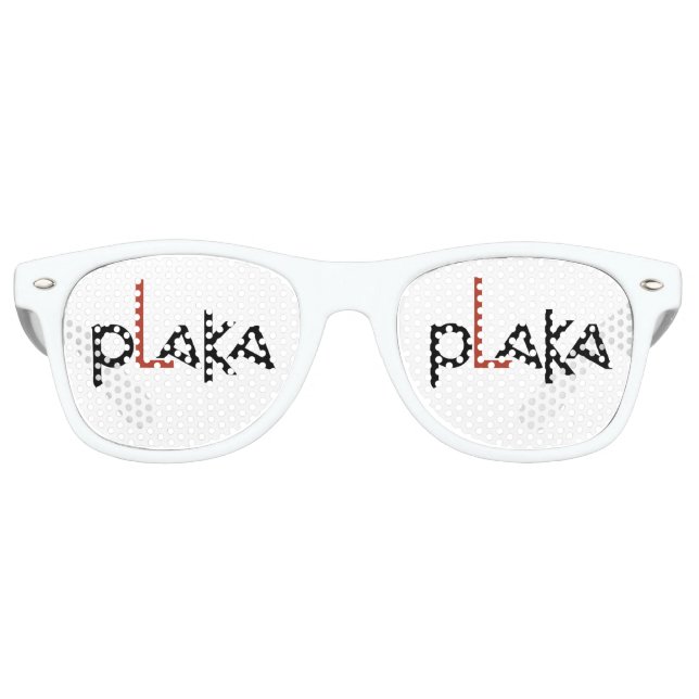 Lunettes De Fête Retro Logo Plaka (Devant)