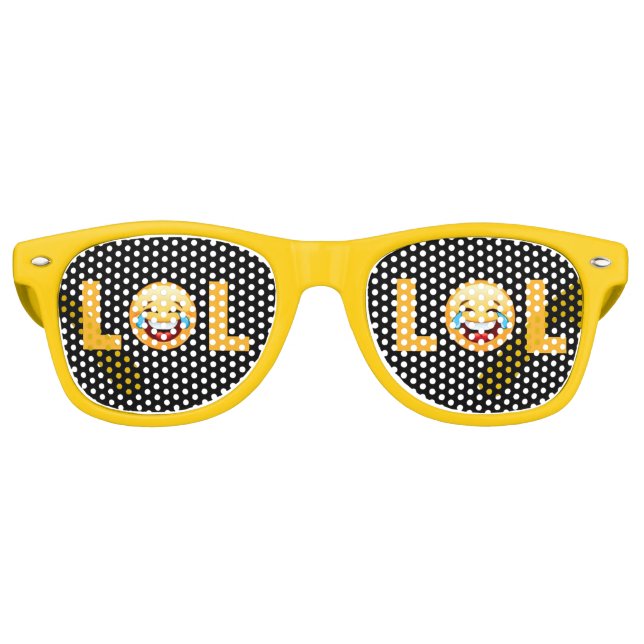 LUNETTES DE FÊTE RETRO LOL EMOJI (Devant)
