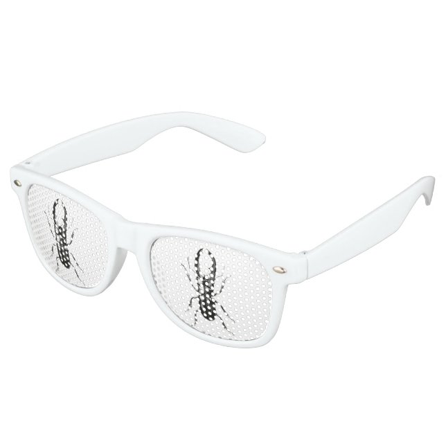 Lunettes De Fête Retro Lucanus Metallicus Beetle (Angulaire)