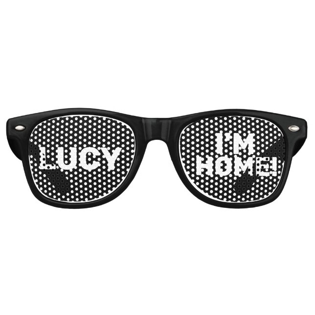 LUNETTES DE FÊTE RETRO LUCY JE SUIS À LA MAISON ! FUNNY RETRO LUNETTES DE (Devant)
